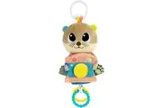LAMAZE Arty Says Cheese Clip On Stroller Toy - Baby Sensory Toys with Crinkle and Squeak Sounds - Includes Clip for On-The-Go Stroller or Car Seat Play - Ages 0 Months and Up