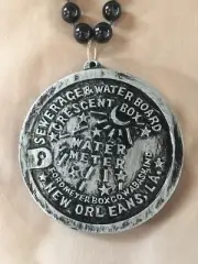 NEW ORLEANS SEWERAGE AND WATER BOARD METER! NEW ORLEANS MARDI GRAS BEADS!