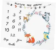 1pc Photography Blanket Bed Soft Fleece Blankets Year Newborns Pictures Blanket Nest First Comforter Plush Throw Blankets Photo Blanket Polyester Cotton Colorful
