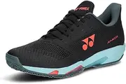 YONEX(ヨネックス) WGC Power Cushion Ad-Axle Tennis Shoes, Black/Sky Blue (572)