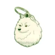 Dog name ID Tag, German Spitz, Personalized, Engraved, Handmade, Charm