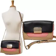 STUART WEITZMAN BAG EASTSIDE COLORBLOCK CROSSBODY CHAIN SHOULDER STRAP