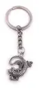 Lurch Gecko Salamander Key Ring Pendant Silver Made of Metal