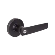 Gainsborough Neue Aurora Matt Black Entrance Lever Set