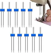 Sewing Machine Double Needle, Household Twin Stretch Double Needle, DIY Sewing Supplies with 2 Elastic Needles for Fast Threading, Quilting, Embroidery, Seam Edge, Open Thread Borato