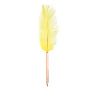 Feather Ballpoint Pens Bulk, Writing Pens Style 1, Yellow/Rose Gold
