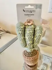 New Koolaburra by UGG Crochet Cactus Pet Dog Toy 10"
