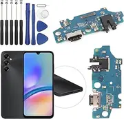 RongZy USB Charging Port for Samsung Galaxy A05S Dock Connector Charger Board Flex Cable Assembly Replacement for Samsung Galaxy A05S with Tools