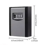1X Security Key Lock Box Wall Mounted key Safe BOX with Combination Lock Home