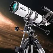 Focal Length 600Mm, Telescope Refractor Telescope Scope, Multilayer Green Film, Finder Mirror 6×30,Mirror 90 Degre