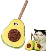 Catnip Toys for Cats - Cat Chewing Ball with Avocado Shape,Plush Pet Chewing Toys for Indoor Outdoor Yard Kitten Exercise Playing