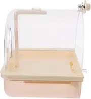 COMPUKAS Automatic Bath Tub for Parrots Effortless Bathing with Circulating Saving Design Easy Installation for Cages Saving Bathing
