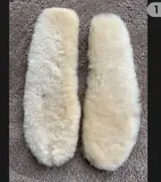 UGG Sheepskin Insole Natural Real Lambs WOOL Womens Size 10
