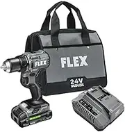 FLEX 24V Brushless Cordless 1/2-Inch 650 In-Lbs Torque 2-Speed Compact Drill Driver Kit with 2.5Ah Lithium Battery and 160W Fast Charger - FX1131-1A