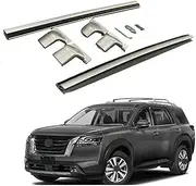 2Pcs Set Compatible for 2022 2023 Nissan Pathfinder Roof Rail Rack Cross Bar Crossbars