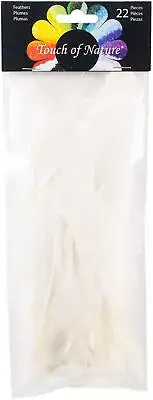 Goose Wing Rounds Feathers 22/Pkg White