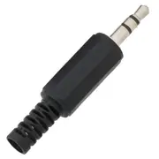 Avico - Plug 3.5 Stereo DIY Soft Plastic Plug Black