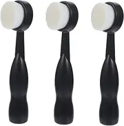 WRITWAA 3pcs Soft Face Scrubber Brush Standing Cleansing Tool for Exfoliating Deep Pore Cleaning and Facial Massage Skin Friendly Material for Daily Face Care