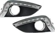 LED Light Compatible with Hyundai IX35 ix 35 2010 2011 2012 2013 LED DRL Daytime Running Light Daylights with Turn Signal(Mode B,White and Yellow)