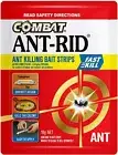 Combat Ant Rid Killing Bait Strips 10 Bait Strip Pack FAST KILL Brown&Black Ant