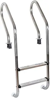 2 Step Swimming Pool Pedal Ladder,Heavy Duty Handrail,Stainless Steel Step,for Outdoor/Indoor Swimming Pools(Load Bearing 330ibs)(2 Step)