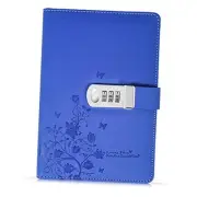 A5 Creative Password Lock Journal PU Leather Combination Lock Diary Digital