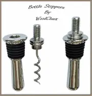 Bottle Stopper Cork Extractor Kit Teardrop Triple Chrome Lathe Woodturning 1or5