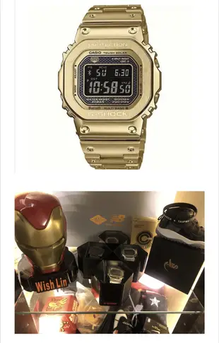 台灣公司貨全新 CASIO G-SHOCK GMW-B5000GD-9JF 金色 全金屬 不鏽鋼 電子錶