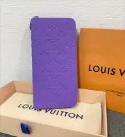 Louis Vuitton Zippy Wallet Vertical Round Purse M81636 Japann exclusive Purple