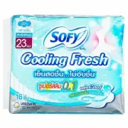 Sofy Cooling Fresh Super Slim 0.1 Sanitary Menstrual Pad Day Wing 23 Cm.(16 Pcs)