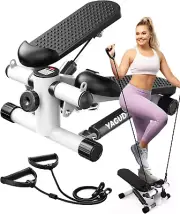 Steppers for Exercise at Home, Mini Stair Stepper with Resistance Bands, Under
