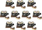 Set of 10, Black Matte Gold Sai Matsu Teapot Shaped Dobin, 6.9 x 4.7 x 2.6 inches (15 x 12 x 6.7 cm) (240 cc) | Setomonohonpo