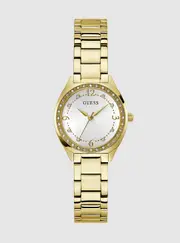 GUESS Gold Charlotte Chrystal Link Watch