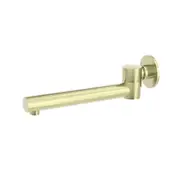 Amelie Wall Swivel Basin/Bath Spout Round 240mm Brushed Gold BDO202BG