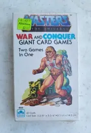 SEALED Vintage 1983 Mattel Masters of the Universe War & Conquer Giant Card Game