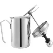 Augro 400ml Stainless Steel Milk Frother,DIY Fancy Coffee Cream Foamer, Milk Cream Kitchen Tool