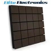 Elite Sound Acoustics Panel 70mm Foam For Music Rooms Grid Wenge