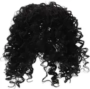 WOFASHPURET Replaceable Curly Wig for Women Gradient Color Hairpiece Topper Lightweight Clip in Hair Extensions Comfortable Wear for Parties Weddings Events