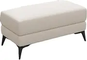 Shoe Changing Bench Shoe Bench with Leather Cushion Wooden Entrance Shoe Bench,Solid Wood Frame Metal Stool Legs,Suitable for Entrance Hallway Sofa Bedroom Living Room(White,60x40x43cm)