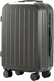 [Ｗoowayo] Carry On Luggages Suitcase 20'' Lightweight Luggage Wide Handle PC Hardshell Suitcases with Spinner Wheels Luggage Suitcases (A 20 inch)