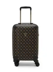 GUESS Women's Brown Logo Wilder 45cm Suitcase