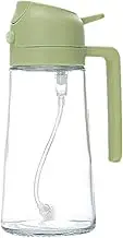 2 In 1 Oil Spray Bottle- 470ml Olive Oil Dispenser Oil Sprayer For Cooking Air Fryer Leakproof Vinegar Sprayer Oil Mister Spray Bottle Glass Oil Dispenser For Kitchen