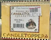 DEBBIE MUMM "WINTER BIRDS" CANDLE TOPPERS ALL AMERICAN SPARROWS WINTERTIME #8006
