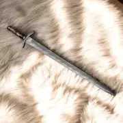 Custom Handmade Damascus Steel Viking Sword, Battle Ready Sword With Sheath