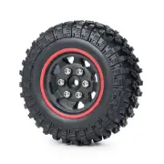 4Pack 1/24 Rubber+ABS Beadlock Wheels Tires For RC Axial SCX24 90081 00001 00002