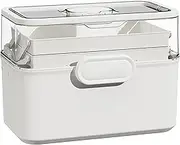 Removable 3-Tier Medication Case - Large Capacity Medicine Case Organizer with Handle, Home Medicines Cabinet Organizer, Medicines Storage Box Tools Container with Tray for Family, Men, Senior