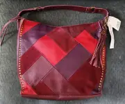 NWT'S THE SAK LEATHER PATCHWORK PURSE BAG For MACY'S