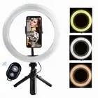 10 Inch Led Ring Light Selfie Makeup Live Lamp with Phone Holder Tripod Stand