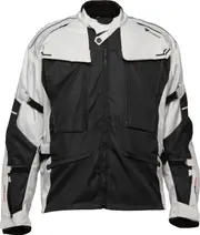 Modeka Mando, textile jacket , color: Black/Light Grey , size: 8XL