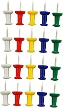 100pcs Multicolor Plastic Push Pins Head Map Tacks for Office Home Bulletin Boards for Hanging Posters and Marking Maps